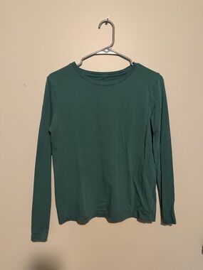 a new day Long Sleeve Crew Neck Top - Teal Green